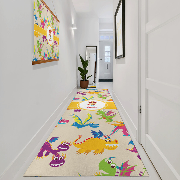 Dragons Area Rug Sizes - In Context (vertical)