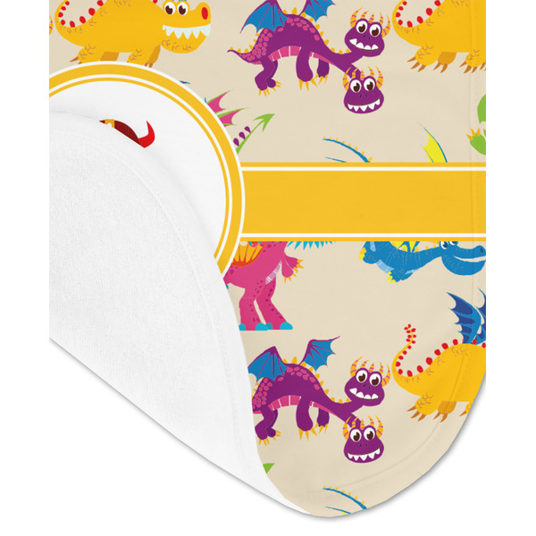 Dragons Baby Bib - AFT detail