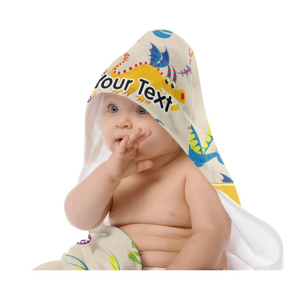 Dragons Baby Hooded Towel on Child
