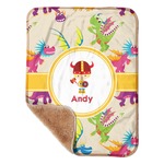 Dragons Sherpa Baby Blanket - 30" x 40" w/ Name or Text