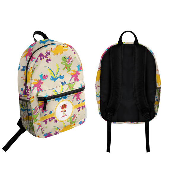 Dragons Backpack front and back - Apvl