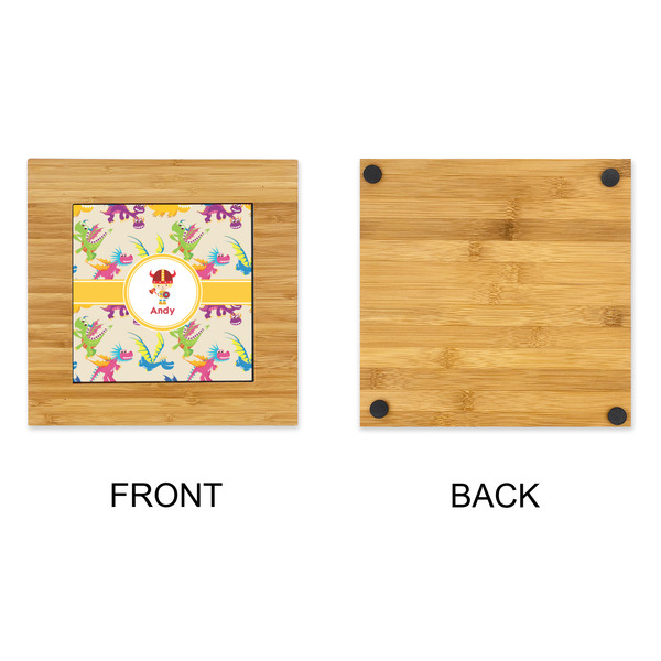 Dragons Bamboo Trivet with 6" Tile - APPROVAL