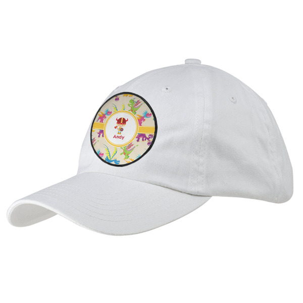 Custom Dragons Baseball Cap - White (Personalized)