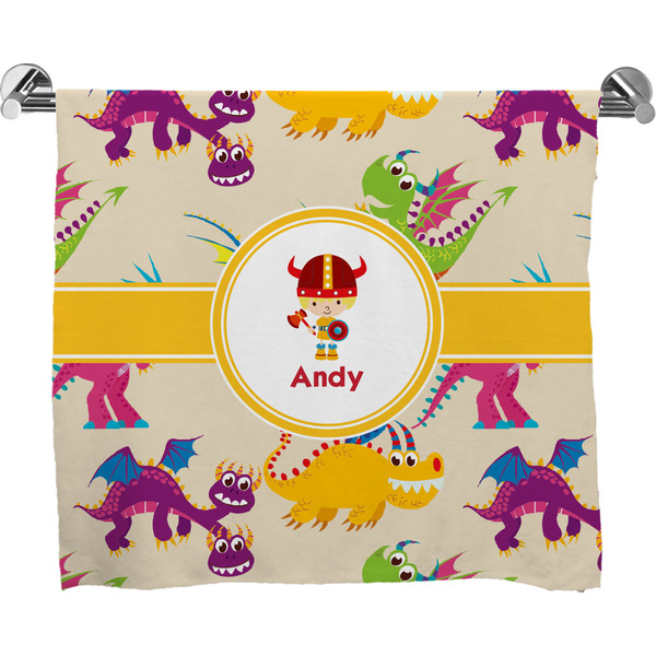 Custom Dragons Bath Towel (Personalized)