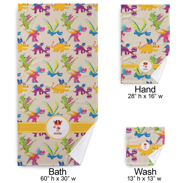 Dragons Bath Towel Sets - 3-piece - Approval