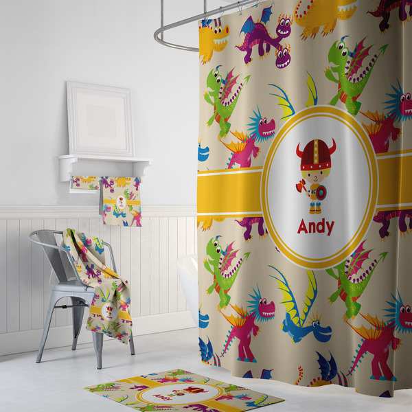 Dragons Bath Towel Sets - 3-piece - In Context