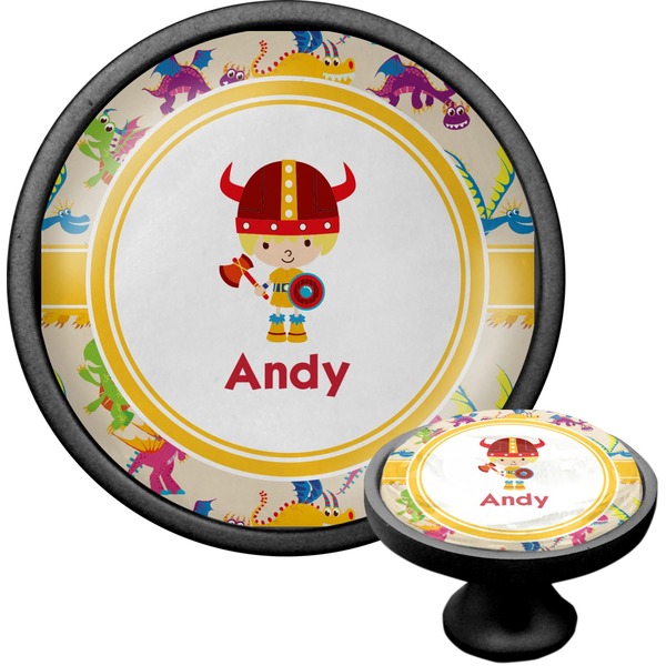 Custom Dragons Cabinet Knob (Black) (Personalized)