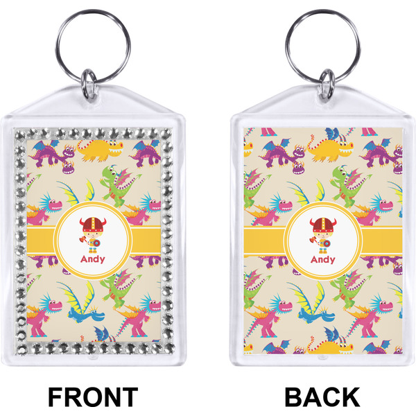 Dragons Bling Keychain (Front + Back)