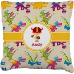 Dragons Faux-Linen Throw Pillow 18" (Personalized)