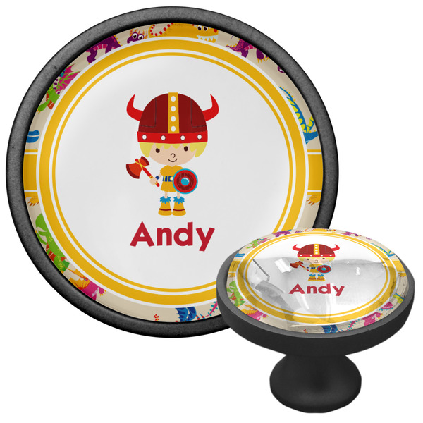 Dragons Cabinet Knob - Black - Multi Angle