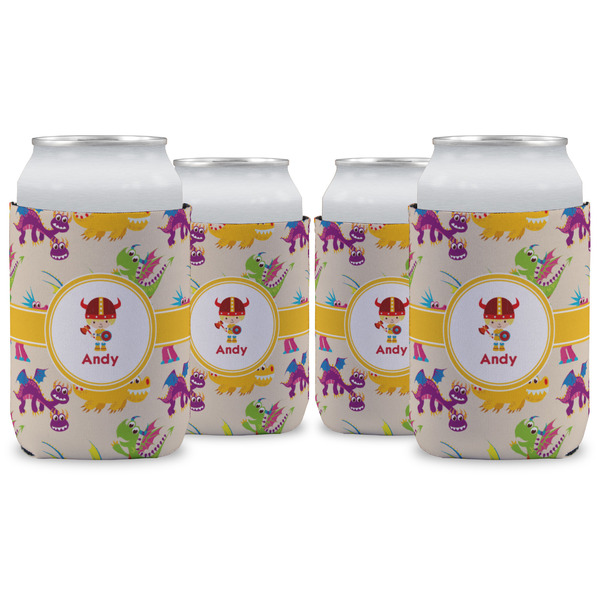 Custom Dragons Can Cooler (12 oz) - Set of 4 w/ Name or Text