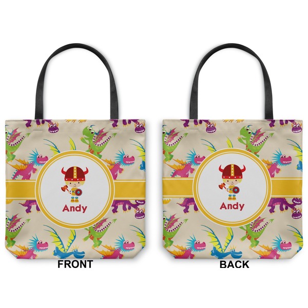 Dragons Canvas Tote - Front and Back