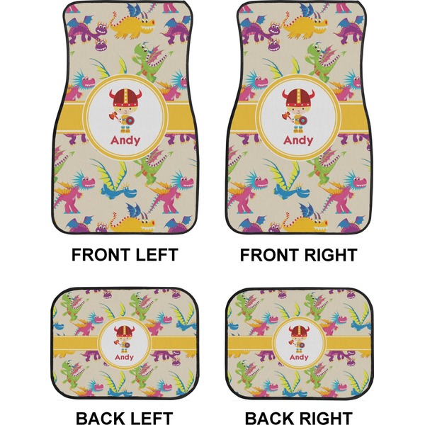 Dragons Car Floor Mats Set (2F + 2B)