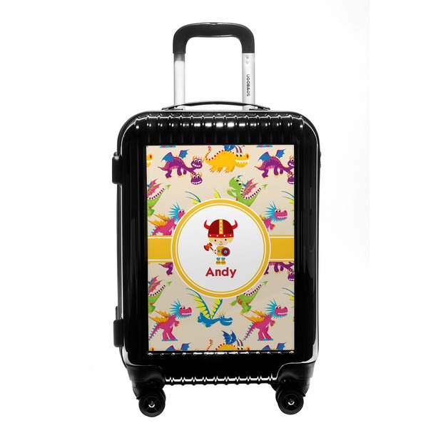 Custom Dragons Carry On Hard Shell Suitcase (Personalized)