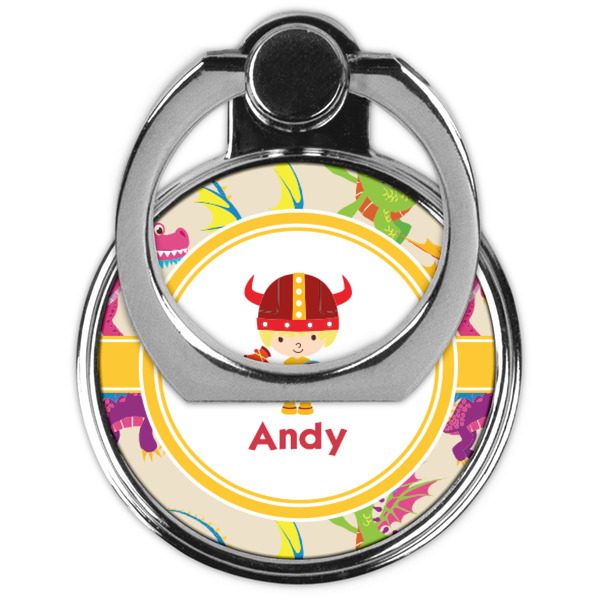 Dragons Cell Phone Ring Stand & Holder - Front (Collapsed)