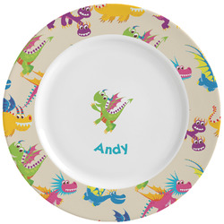 Dragons Ceramic Dinner Plates (Set of 4) (Personalized)