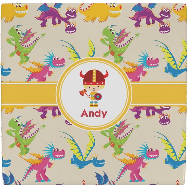 Custom Dragons Ceramic Tile Hot Pad (Personalized)