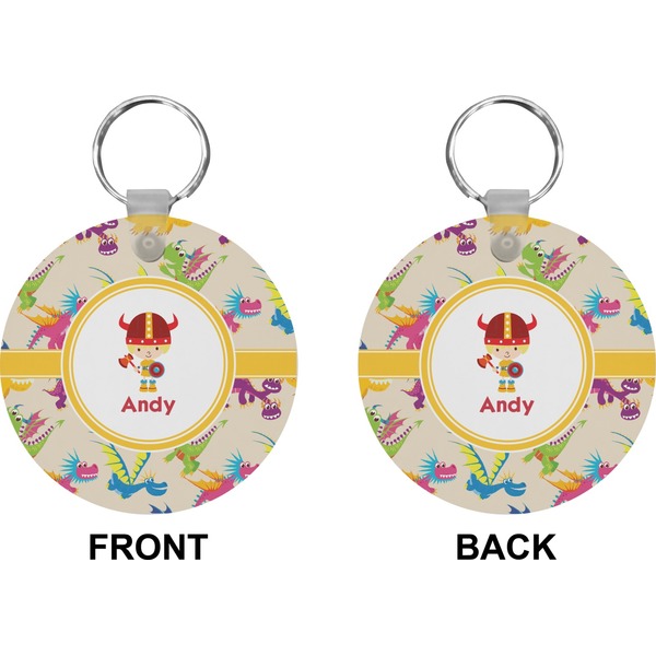 Dragons Circle Keychain (Front + Back)