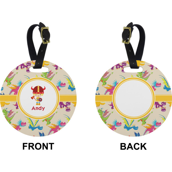 Dragons Circle Luggage Tag (Front + Back)