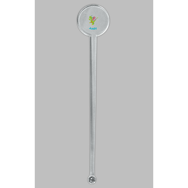 Dragons Clear Plastic 7" Stir Stick - Round - Single Stick