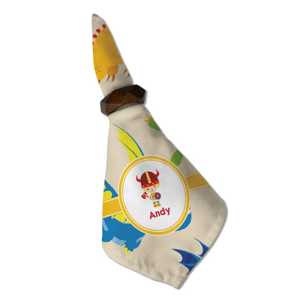 Dragons Cloth Napkins - Personalized Dinner (Folded in Ring) (MAIN)