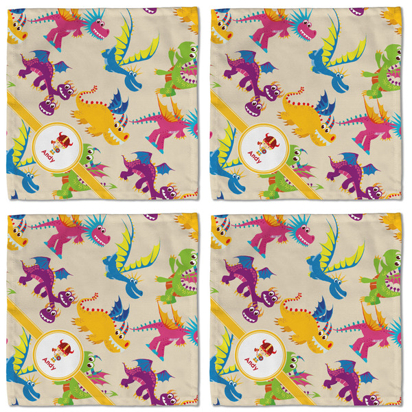 Dragons Cloth Napkins - Personalized Lunch (APPROVAL) Set of 4