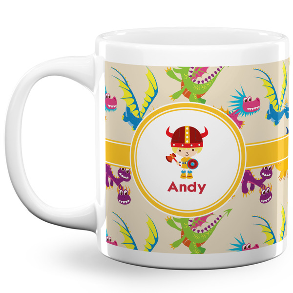 Dragons Coffee Mug - 20 oz - White