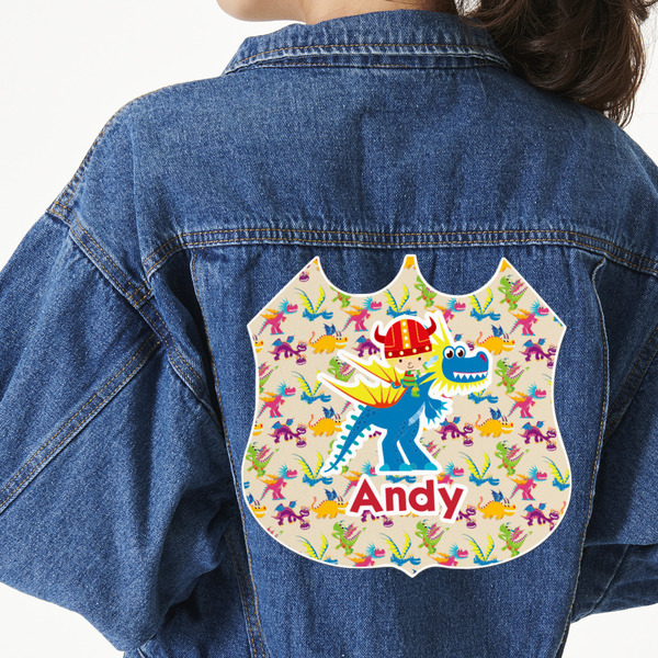 Custom Dragons Twill Iron On Patch - Custom Shape - 3XL (Personalized)