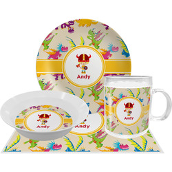 Dragons Dinner Set - Single 4 Pc Setting w/ Name or Text