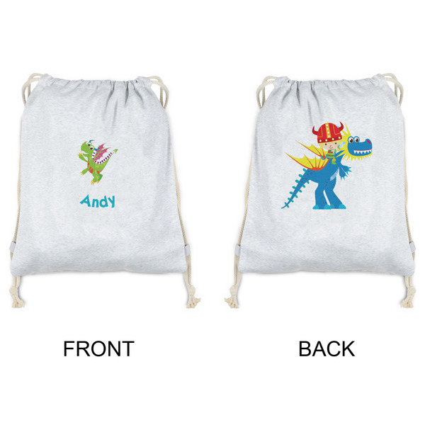 Dragons Drawstring Backpacks - Sweatshirt Fleece - Double Sided - APPROVAL