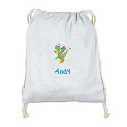 Dragons Drawstring Backpack - Sweatshirt Fleece - Double Sided (Personalized)