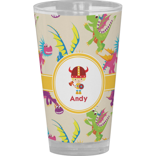Custom Dragons Pint Glass - Full Color (Personalized)