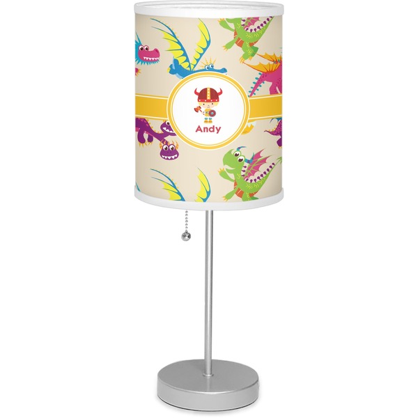 Custom Dragons 7" Drum Lamp with Shade Polyester (Personalized)