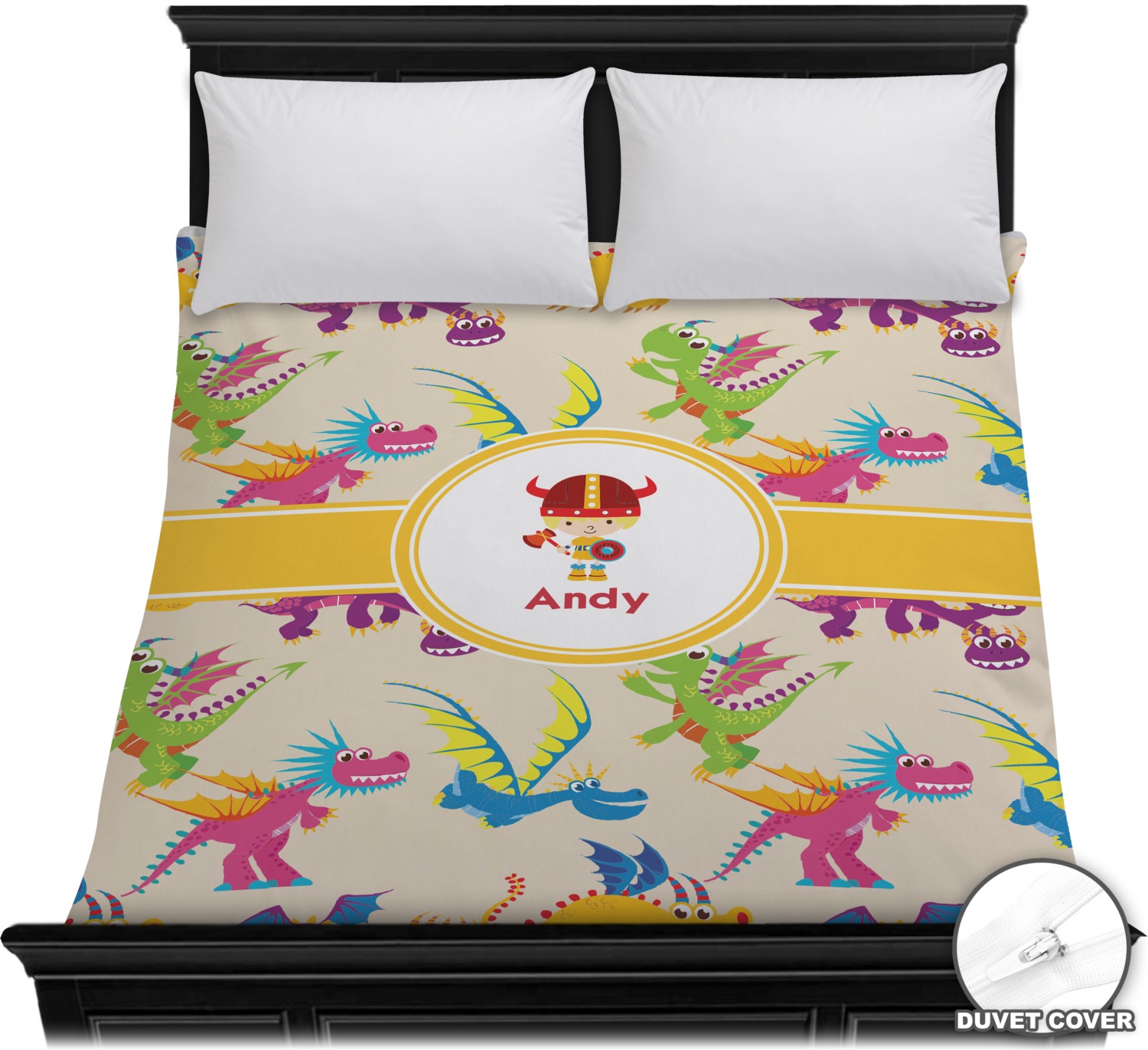 Dragons Duvet Cover (Personalized) YouCustomizeIt