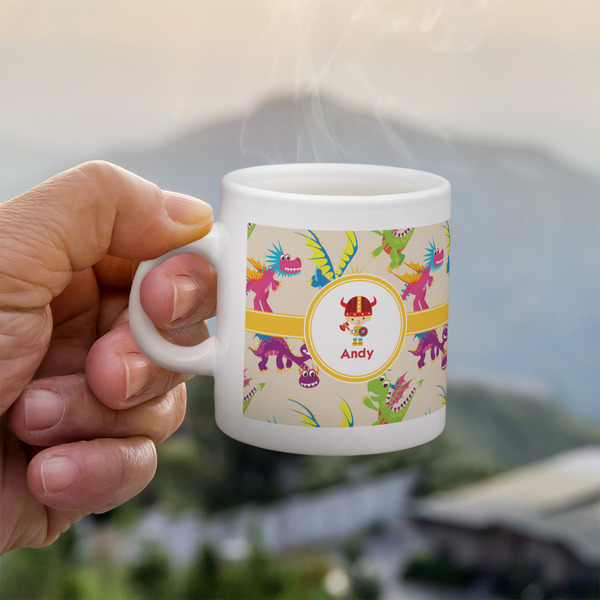Dragons Espresso Cup - 3oz LIFESTYLE (new hand)