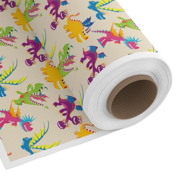 Custom Dragons Fabric by the Yard - Spun Polyester Poplin