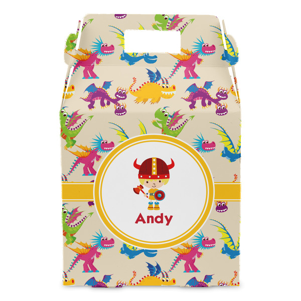 Dragons Gable Favor Box - Front