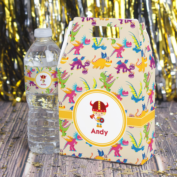 Dragons Gable Favor Box - In Context