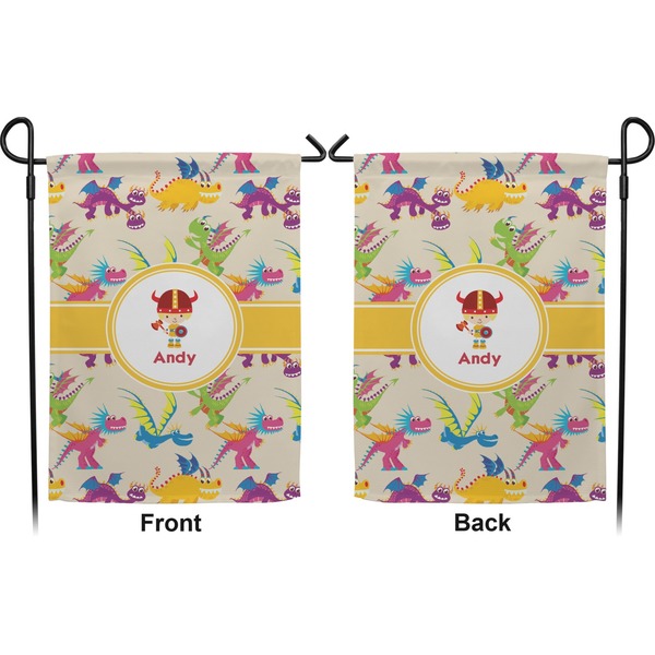 Dragons Garden Flag - Double Sided Front and Back
