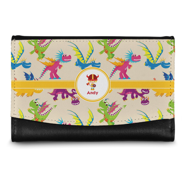 Custom Dragons Genuine Leather Women's Wallet - Small (Personalized)