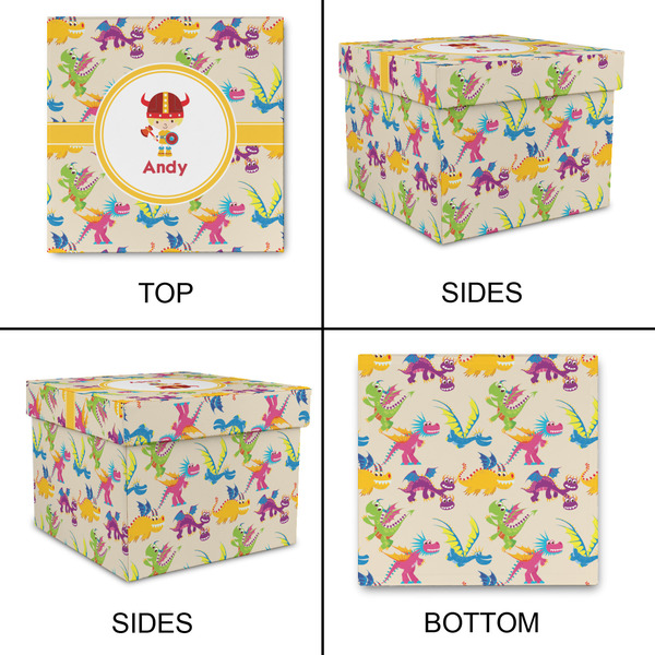 Dragons Gift Boxes with Lid - Canvas Wrapped - Large - Approval