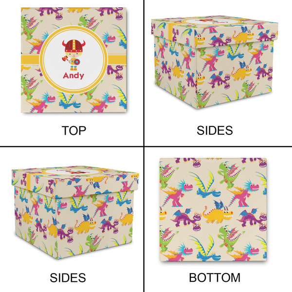 Dragons Gift Boxes with Lid - Canvas Wrapped - Small - Approval