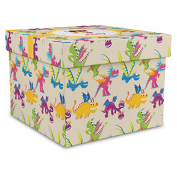 Dragons Gift Box with Lid - Canvas Wrapped - XX-Large (Personalized)