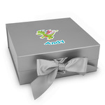Dragons Gift Box with Magnetic Lid - Silver (Personalized)