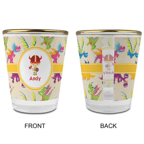 Dragons Glass Shot Glass - with gold rim - APPROVAL