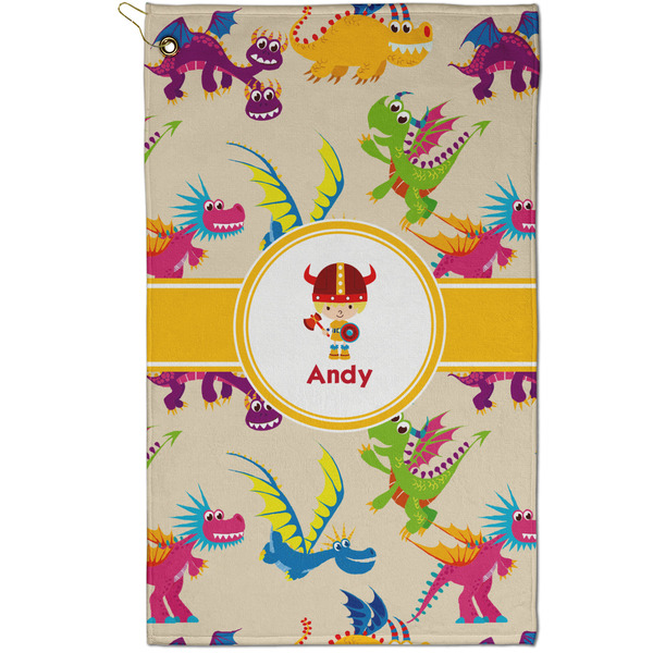 Custom Dragons Golf Towel - Poly-Cotton Blend - Small w/ Name or Text