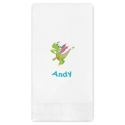 Dragons Guest Napkins - Full Color - Embossed Edge (Personalized)