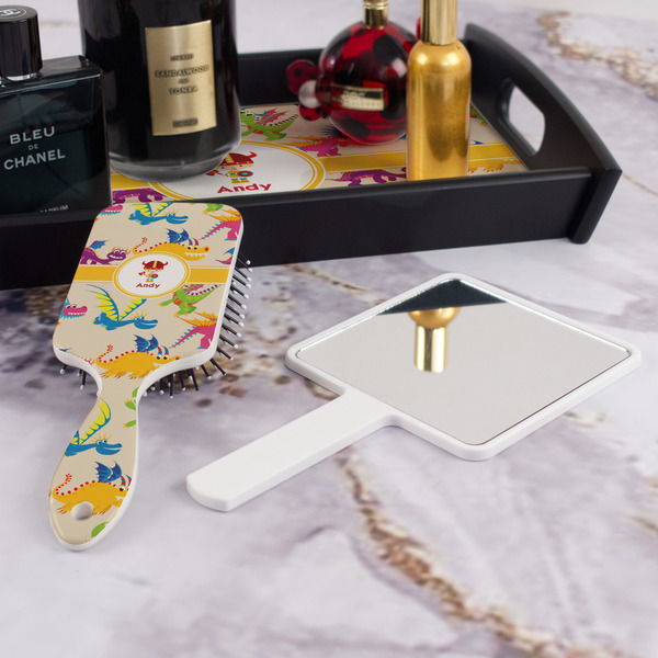 Dragons Hair Brush - With Hand Mirror