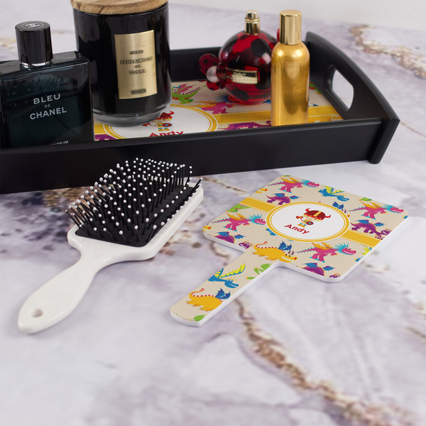 Dragons Hand Mirror - With Hair Brush