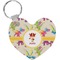 Dragons Heart Plastic Keychain w/ Name or Text